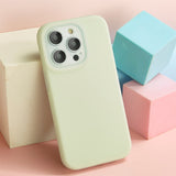 Jelly Liquid Silicone Shockproof Apple iPhone Case-Exoticase-For iPhone 14 Pro Max-Light green-