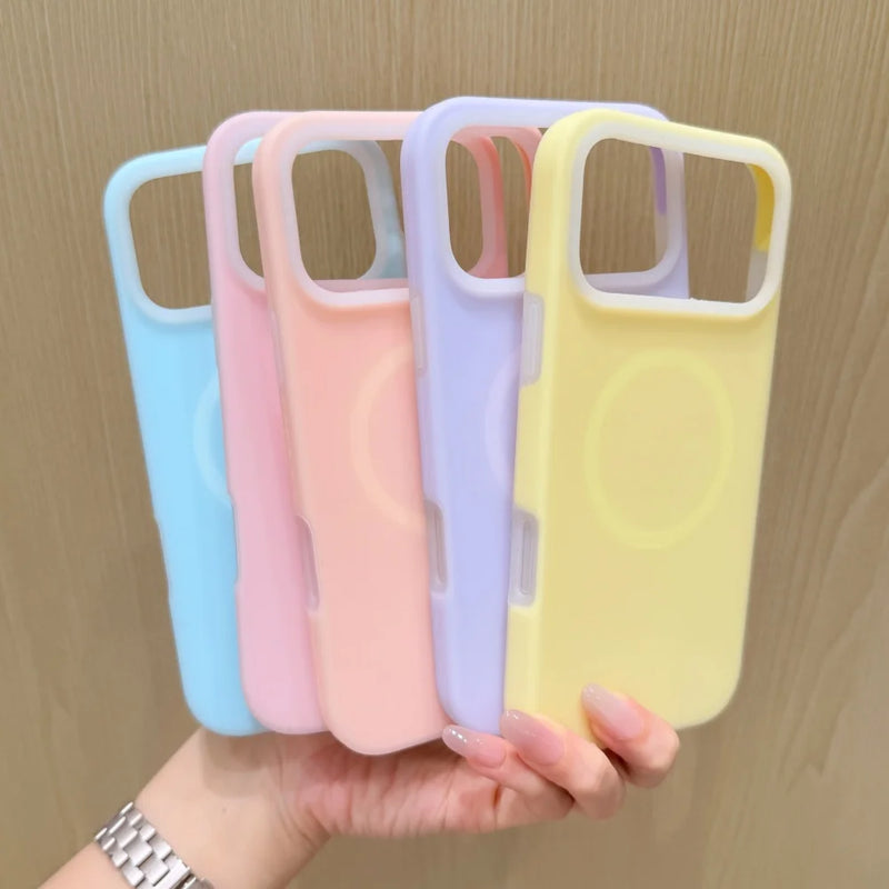 JellyFrost Soft Silicone MagSafe Ring iPhone Case-Exoticase-Exoticase