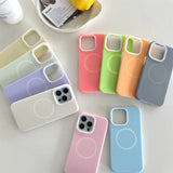 JellyFrost Soft Silicone MagSafe Ring iPhone Case-Exoticase-Exoticase
