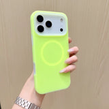JellyFrost Soft Silicone MagSafe Ring iPhone Case-Exoticase-For iPhone 17 Pro Max-Green-Exoticase