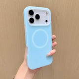 JellyFrost Soft Silicone MagSafe Ring iPhone Case-Exoticase-For iPhone 17 Pro Max-Blue-Exoticase