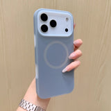 JellyFrost Soft Silicone MagSafe Ring iPhone Case-Exoticase-For iPhone 17 Pro Max-Gray-Exoticase