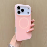 JellyFrost Soft Silicone MagSafe Ring iPhone Case-Exoticase-For iPhone 17 Pro Max-Pink-Exoticase