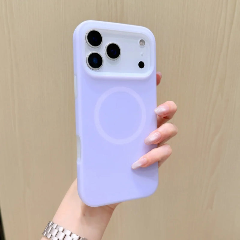 JellyFrost Soft Silicone MagSafe Ring iPhone Case-Exoticase-For iPhone 17 Pro Max-Purple-Exoticase