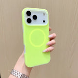 JellyFrost Soft Silicone MagSafe Ring iPhone Case-Exoticase-For iPhone 17 Pro Max-Green-Exoticase