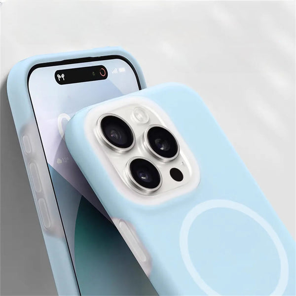 JellyFrost Soft Silicone MagSafe Ring iPhone Case-Exoticase-Exoticase