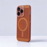 KeepCool Camera Protect MagSafe iPhone Case-Exoticase-For iPhone 15 Pro Max-Brown-