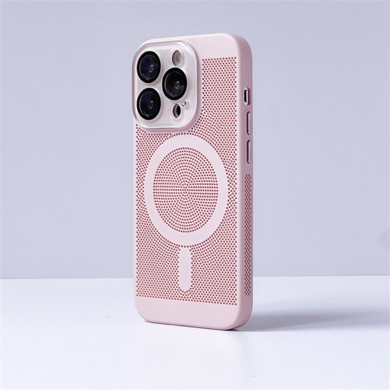 KeepCool Camera Protect MagSafe iPhone Case-Exoticase-For iPhone 15 Pro Max-Pink-