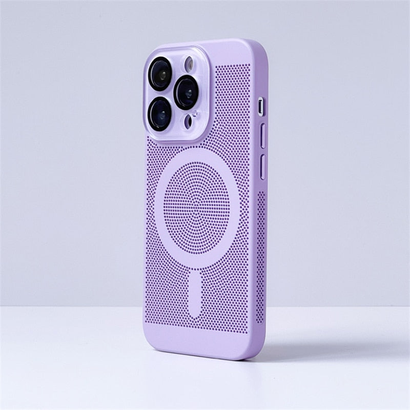 KeepCool Camera Protect MagSafe iPhone Case-Exoticase-For iPhone 15 Pro Max-Purple-