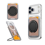 Large Ring iPhone Samsung Pixel OnePlus MagSafe Wallet-Exoticase-Transparent Black-Exoticase