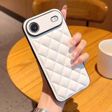 Lattice Quilt Plated Apple iPhone Case-Exoticase-Exoticase