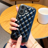 Lattice Quilt Plated Apple iPhone Case-Exoticase-Exoticase