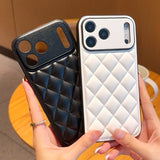 Lattice Quilt Plated Apple iPhone Case-Exoticase-Exoticase