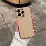 Leather Back Plated Sides iPhone Case-Exoticase-Exoticase