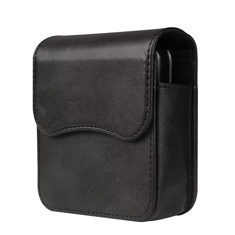 Leather Belt Loop Hold Motorola Razr Case-Exoticase-Black 2-For Razr Ultra 2025-Exoticase
