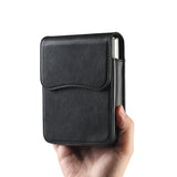 Leather Belt Loop Hold Samsung Z Flip Case-Exoticase-Black 1-Samsung Z Fold 8 (Wide)-Exoticase