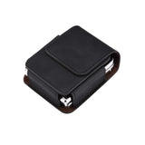 Leather Belt Loop Hold Samsung Z Flip Case-Exoticase-Black 2-Samsung Z Flip 7-Exoticase