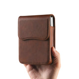Leather Belt Loop Hold Samsung Z Flip Case-Exoticase-Brown 1-Samsung Z Fold 8 (Wide)-Exoticase