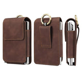 Leather Belt Loop Hold Samsung Z Flip Case-Exoticase-Brown 2-Samsung Z Fold 8 (Wide)-Exoticase