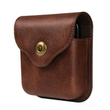 Leather Belt Loop Hold Samsung Z Flip Case-Exoticase-Brown 3-Samsung Z Flip 3-Exoticase