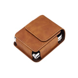 Leather Belt Loop Hold Samsung Z Flip Case-Exoticase-Light Brown-Samsung Z Flip 7-Exoticase