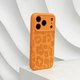 Leopard Print Matte Silicone iPhone Case-Exoticase-Exoticase