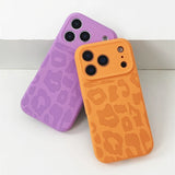 Leopard Print Matte Silicone iPhone Case-Exoticase-Exoticase
