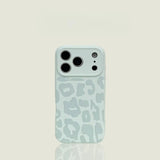 Leopard Print Matte Silicone iPhone Case-Exoticase-Exoticase