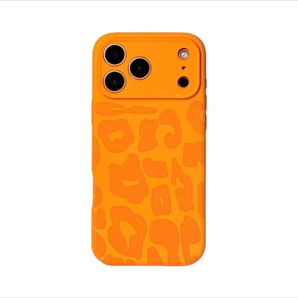 Leopard Print Matte Silicone iPhone Case-Exoticase-Exoticase