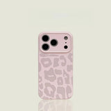 Leopard Print Matte Silicone iPhone Case-Exoticase-Exoticase
