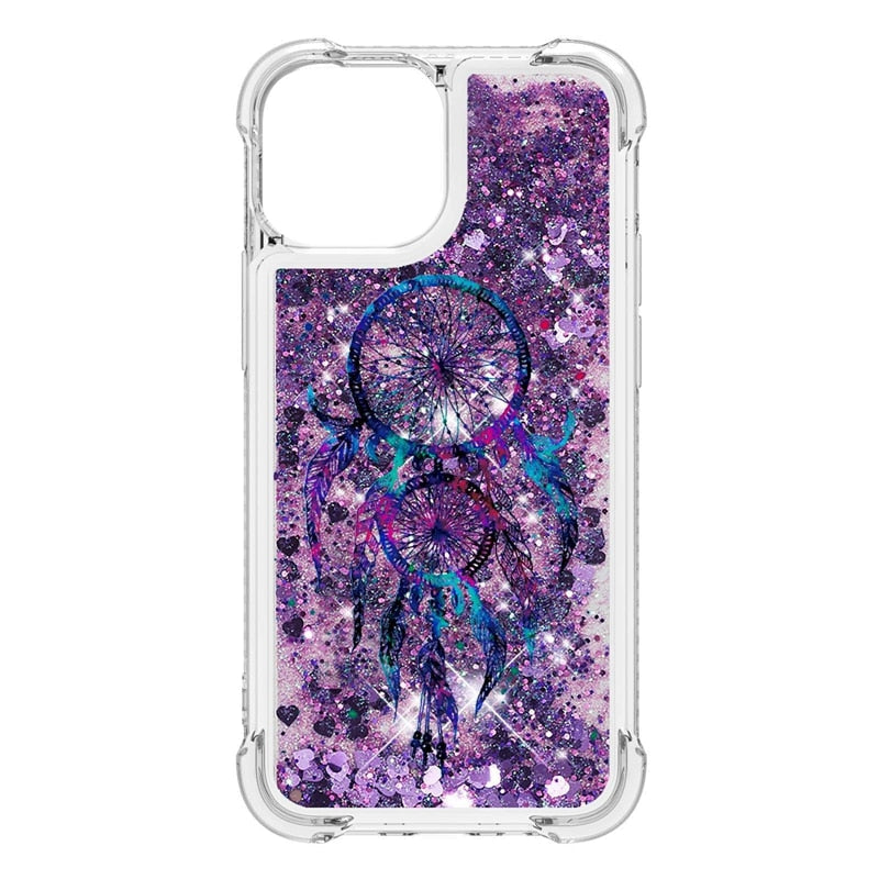 Liquid Glitter Quicksand Apple iPhone Case 14 Series - Exoticase - For iPhone 14 Pro Max / A3