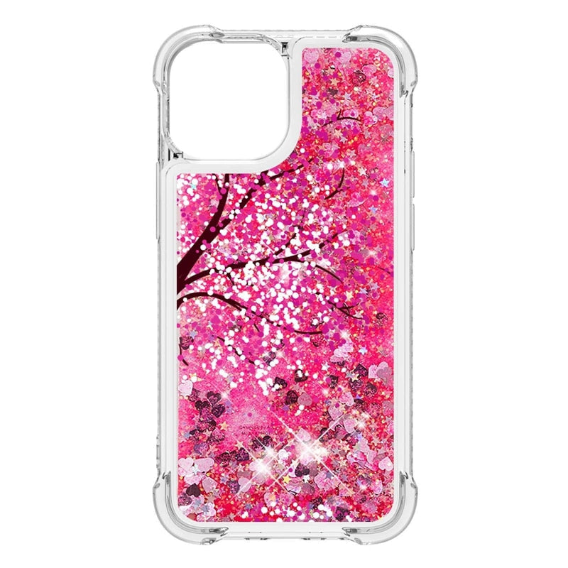 Liquid Glitter Quicksand Apple iPhone Case 14 Series - Exoticase - For iPhone 14 Pro Max / A4