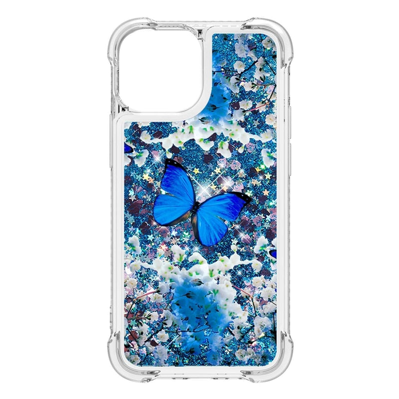 Liquid Glitter Quicksand Apple iPhone Case 14 Series - Exoticase - For iPhone 14 Pro Max / A5