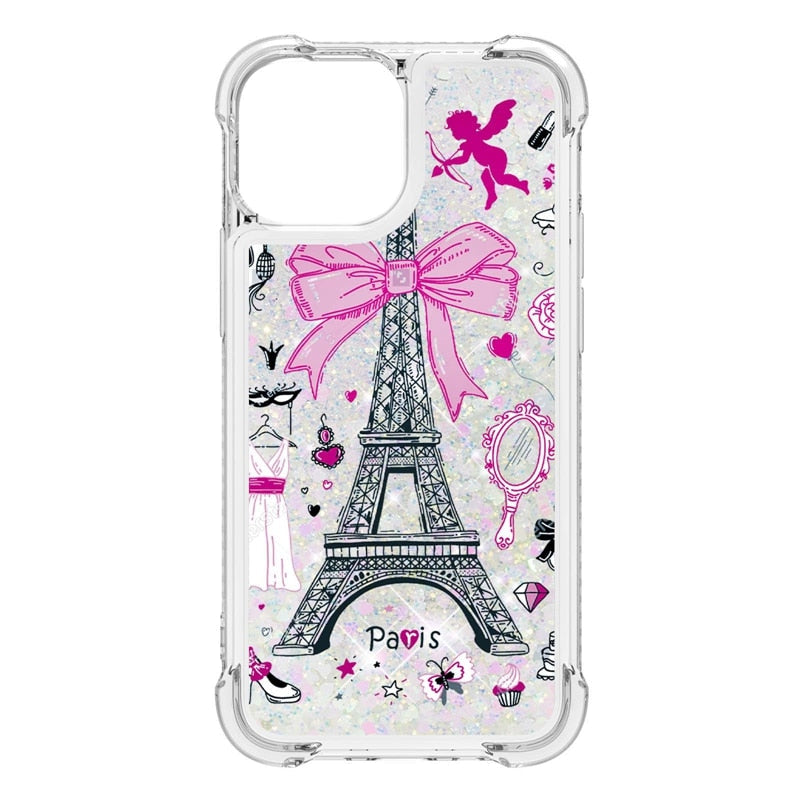Liquid Glitter Quicksand Apple iPhone Case 14 Series - Exoticase - For iPhone 14 Pro Max / A6