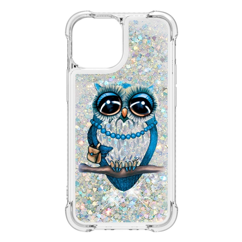 Liquid Glitter Quicksand Apple iPhone Case 14 Series - Exoticase - For iPhone 14 Pro Max / A9