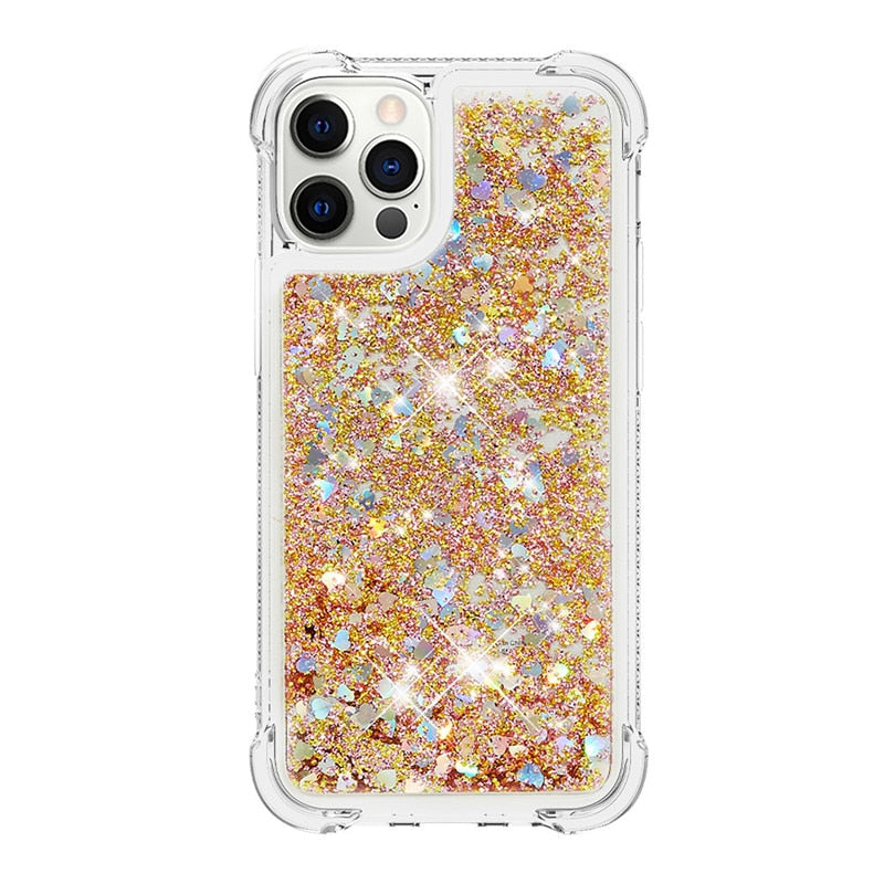 Liquid Glitter Quicksand Apple iPhone Case 14 Series - Exoticase - For iPhone 14 Pro Max / B10