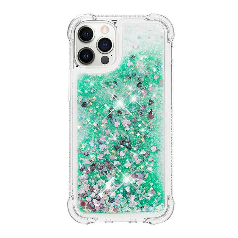 Liquid Glitter Quicksand Apple iPhone Case 14 Series - Exoticase - For iPhone 14 Pro Max / B3