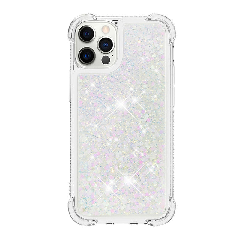 Liquid Glitter Quicksand Apple iPhone Case 14 Series - Exoticase - For iPhone 14 Pro Max / B4