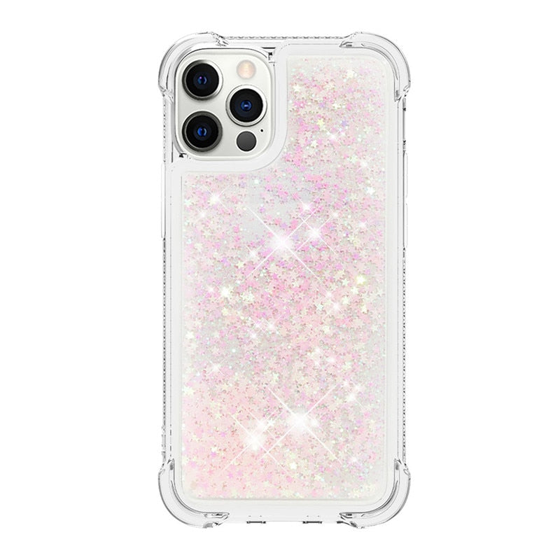 Liquid Glitter Quicksand Apple iPhone Case 14 Series - Exoticase - For iPhone 14 Pro Max / B7