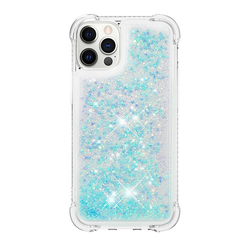 Liquid Glitter Quicksand Apple iPhone Case 14 Series - Exoticase - For iPhone 14 Pro Max / B8