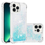 Liquid Glitter Quicksand Apple iPhone Case-Exoticase-For iPhone 17 Pro Max-Aqua-Exoticase