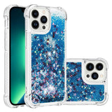 Liquid Glitter Quicksand Apple iPhone Case-Exoticase-For iPhone 17 Pro Max-Blue-Exoticase