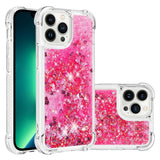 Liquid Glitter Quicksand Apple iPhone Case-Exoticase-For iPhone 17 Pro Max-Bright Pink-Exoticase