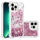 Liquid Glitter Quicksand Apple iPhone Case-Exoticase-For iPhone 17 Pro Max-Purple Pink-Exoticase