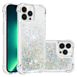 Liquid Glitter Quicksand Apple iPhone Case-Exoticase-For iPhone 17 Pro Max-Silver-Exoticase