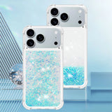 Liquid Glitter Quicksand Apple iPhone Case-Exoticase-For iPhone 17 Pro Max-Aqua-Exoticase