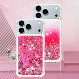 Liquid Glitter Quicksand Apple iPhone Case-Exoticase-For iPhone 17 Pro Max-Bright Pink-Exoticase