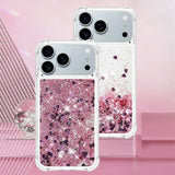 Liquid Glitter Quicksand Apple iPhone Case-Exoticase-For iPhone 17 Pro Max-Purple Pink-Exoticase