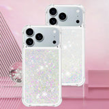 Liquid Glitter Quicksand Apple iPhone Case-Exoticase-For iPhone 17 Pro Max-White-Exoticase