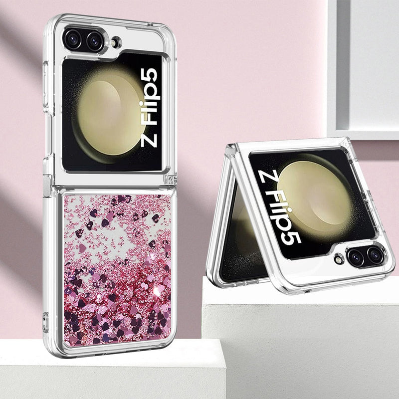 Liquid Glitter Quicksand Case For Samsung Galaxy Z Flip-Exoticase-Exoticase